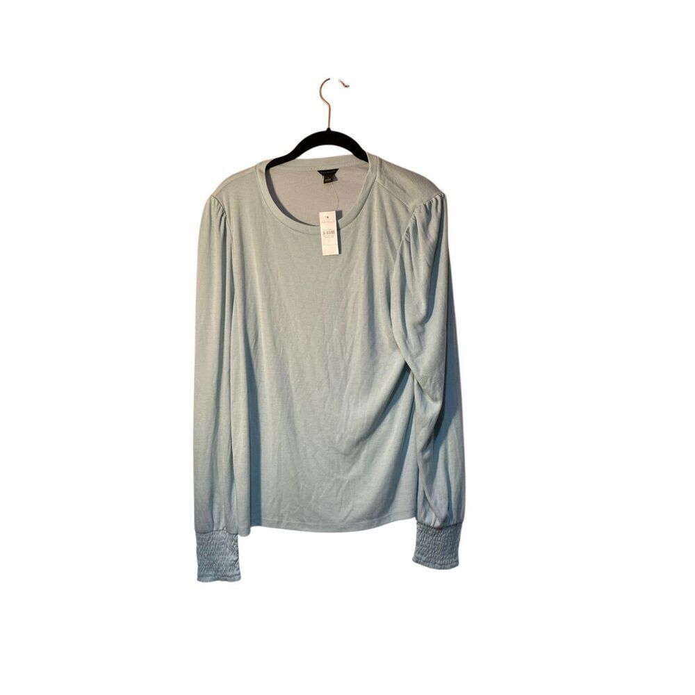 NWT Ann Taylor, women’s green pus, long sleeve T-shirt, size large